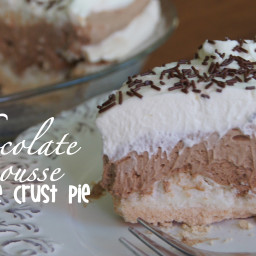 Chocolate Mousse Meringue Crust Pie