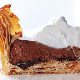 Chocolate Mousse Pie with Phyllo Crust
