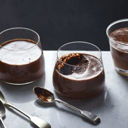Chocolate olive oil mousse