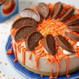 Chocolate Orange Cheesecake {No Bake Recipe}