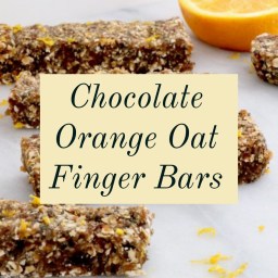 Chocolate Orange Oat Finger Bars