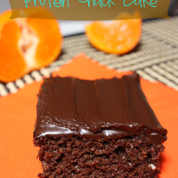 Chocolate Orange Protein Cake with Chocolate Icing