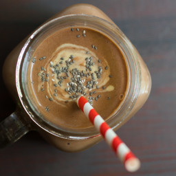 Chocolate Peanut Butter Chia Smoothie
