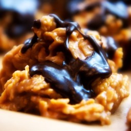 Chocolate Peanut Butter Cornflake Cookies