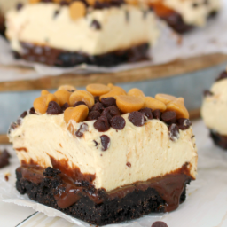 Chocolate Peanut Butter Mousse Bars