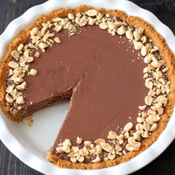 Chocolate Peanut Butter Pudding Pie
