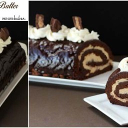 Chocolate Peanut Butter Roulade
