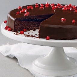 Chocolate-Pomegranate Torte
