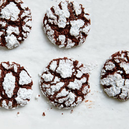 Chocolate Pretzel  Crinkle Cookies