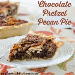 Chocolate Pretzel Pecan Pie