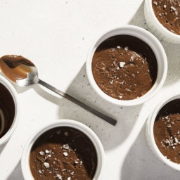 Chocolate Pudding with Brown Sugar and Miso