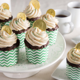 Chocolate Stout Cupcakes with Irish Cream Frosting