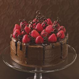Chocolate-Strawberry Celebration Cake