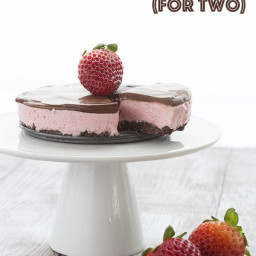 Chocolate Strawberry Cheesecake for Two