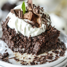 Chocolate Tres Leches Cake.