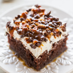 Chocolate Turtle Cake (Easy Poke Cake Recipe!)