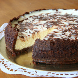 Chocolate Vanilla Cheese Cake