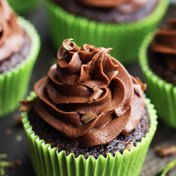 Chocolate Zucchini Cupcakes with Chocolate Cream Cheese Frosting