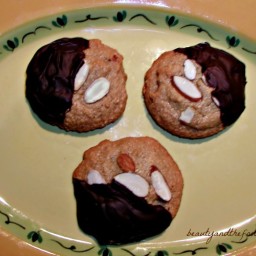 Chocolate Dipped Italian Almond Cookies