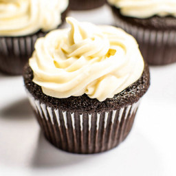 Chocolate Guinness Cupcakes with Baileys Cream Cheese Frosting