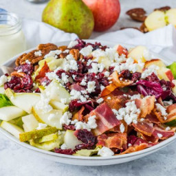 Chopped Autumn Salad + Creamy Homemade Dressing Recipe