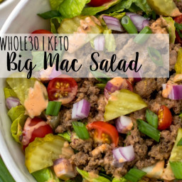 Chopped Big Mac Salad: Whole30, Paleo, Keto