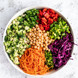 Chopped Thai-Inspired Broccoli Salad (vegan & gf)