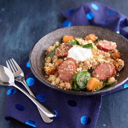 Chorizo and Pumpkin Bowl with Couscous