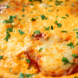 Chorizo Cheese Omelet Pizza