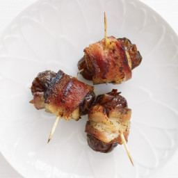 Chorizo-Filled Dates Wrapped in Bacon