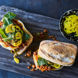 Chorizo Sloppy Joes With Kale and Provolone