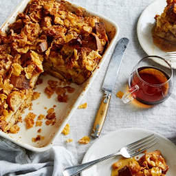 Chrissy Teigen’s French Toast Casserole with Salted Frosted Flakes