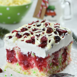 Christmas Cranberry Poke Cake