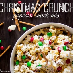Christmas Crunch Popcorn Snack Mix