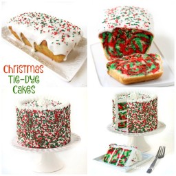 Christmas Tie-Dye Pound Cake