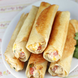 Chubby Chicken and Cream Cheese Taquitos