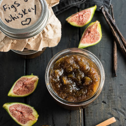 Chunky Fig Jam with Whiskey and Vanilla
