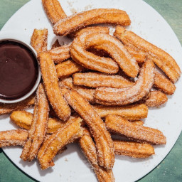 Churros with Bittersweet Chocolate Sauce