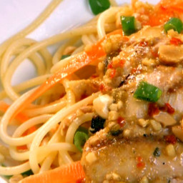 Cilantro Chicken and Spicy Thai Noodles