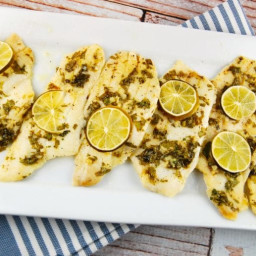 Cilantro Lime Baked Sole