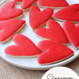 Cinnamon RED HOT Heart Cookies