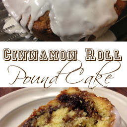 Cinnamon Roll Pound Cake