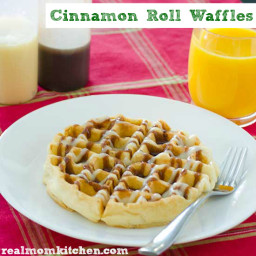 Cinnamon Roll Waffles