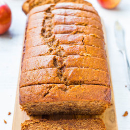 Cinnamon Spice Applesauce Bread with Honey Butter