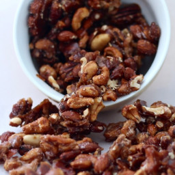Cinnamon Spice Candied Nuts