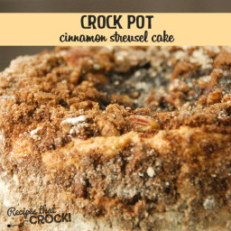 Cinnamon Streusel Cake {Crock Pot}