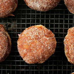 Cinnamon-Sugar Donuts with Chocolate Filling