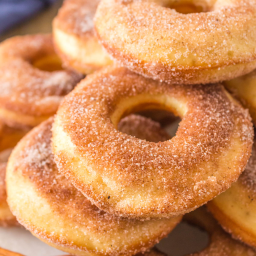 Cinnamon Sugar Sourdough Donuts Recipe - Baked