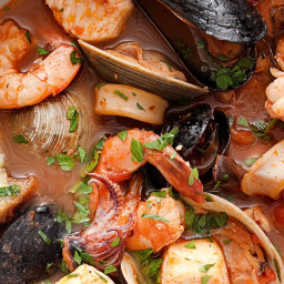Cioppino Seafood Stew with Gremolata Toasts