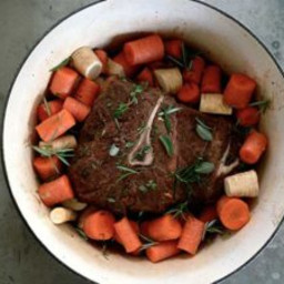 Citrus and Herb Pot-Roast with Carrots and Parsnips